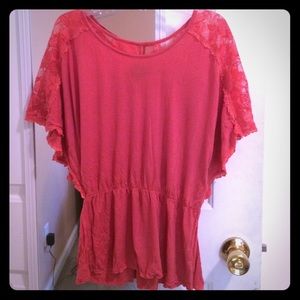 Coral Lacey shirt