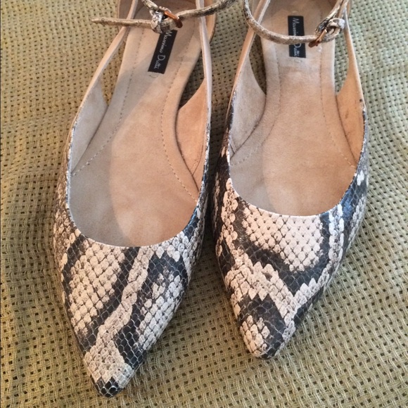 massimo dutti snakeskin shoes