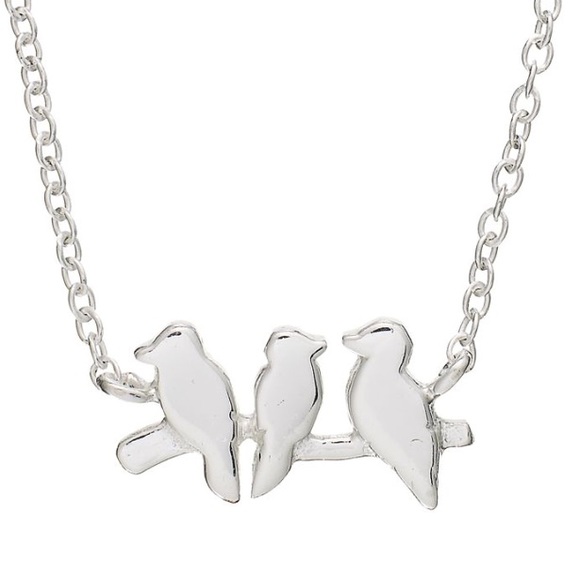 Unwritten Jewelry - Three Birds Silver Necklace, NWOT