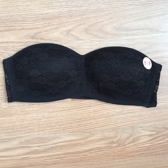 NWT Victoria's Secret Black Padded Bandeau