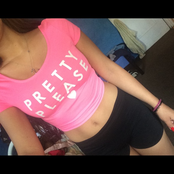 Pink crop top