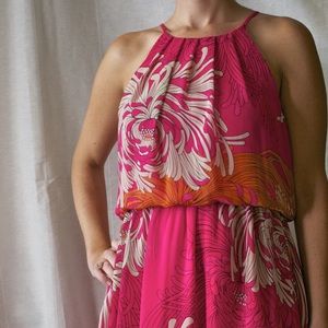 Umgee Pink, Orange & White Dress