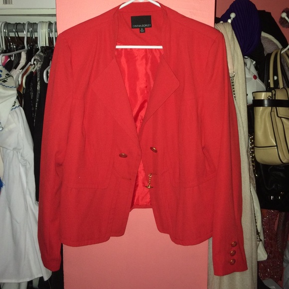 Cynthia rowley red jacket