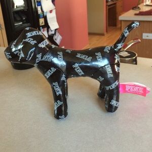 Medium black PINK dog