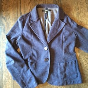*BUNDLE*  Navy cotton blazer & Silk blouse