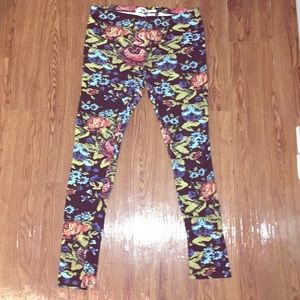 Floral patterned leggings