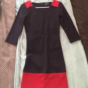 Black/red mini dress