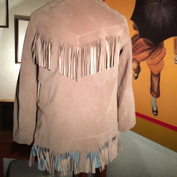 🎉HP🎉 ABS 💕 fringe suede jacket Gifted - Picture 2 of 4
