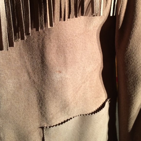 🎉HP🎉 ABS 💕 fringe suede jacket Gifted - Picture 4 of 4