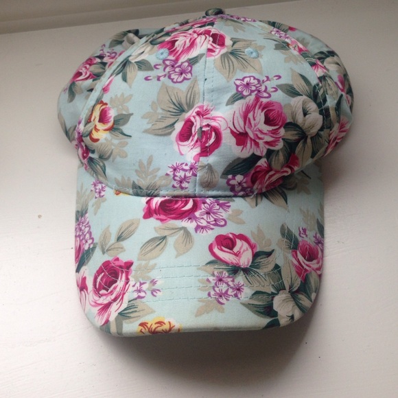 Floral baseball cap
