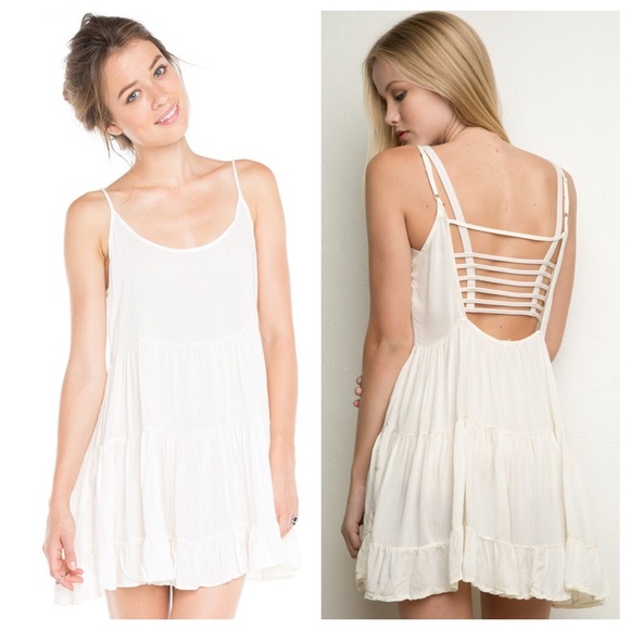Brandy Melville Jada Dress - Ivory/ White - Picture 4 of 4