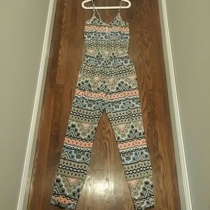Tribal print jumpsuit