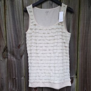 LOFT RUFFLE TANK TOP