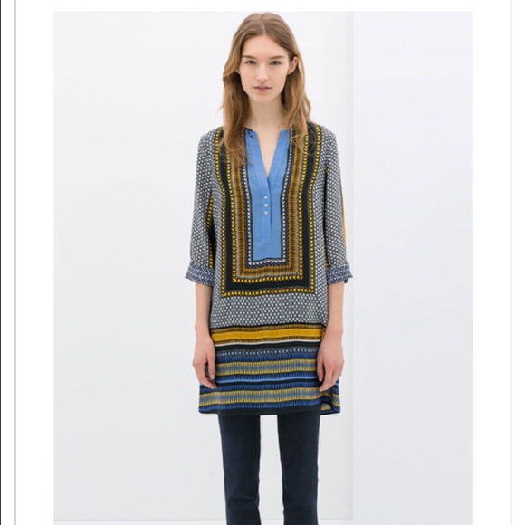 Patterned Tunic Dress