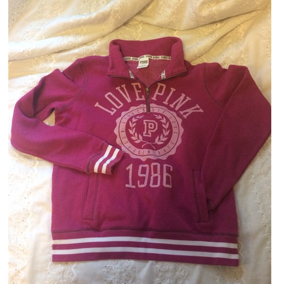 Pink vs half zip