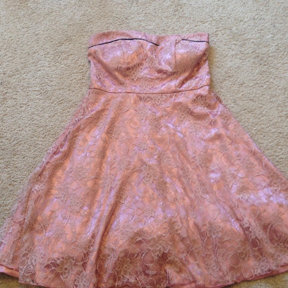 Light Pink strapless dress
