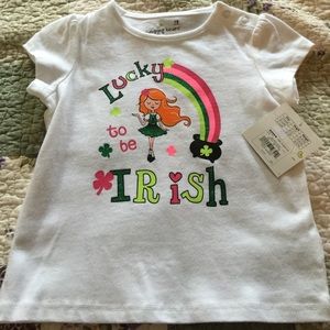Nwt, size 18 months kids Irish glittery T-shirt!