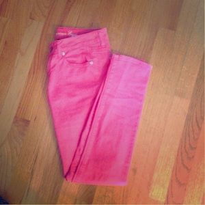 Pink American Eagle Skinny Jeans