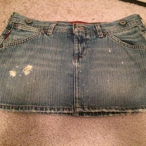 Holster denim skirt