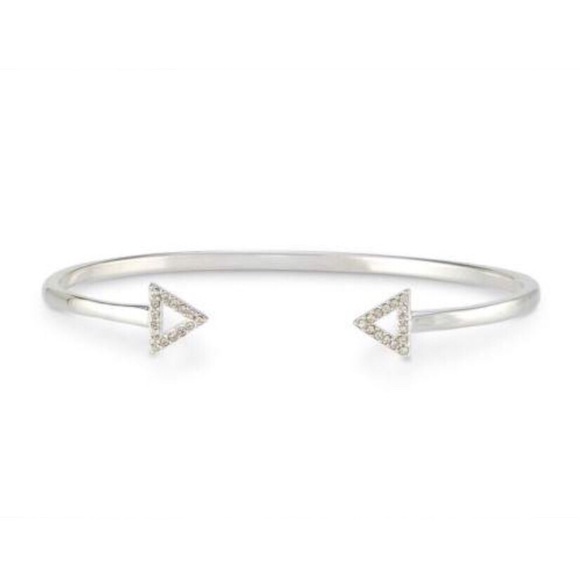 Pave Arrow Cuff - Silver