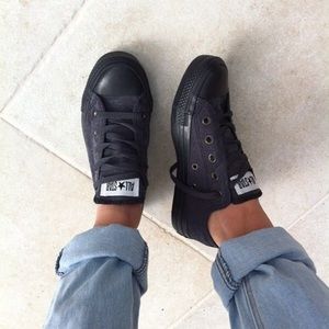 All Black Chucks