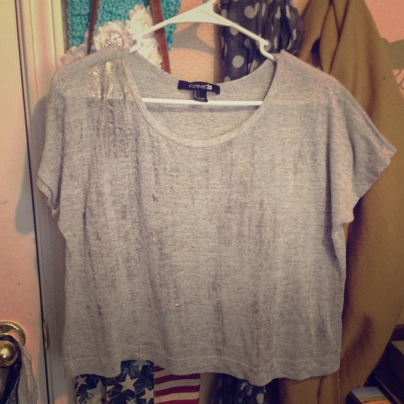 Forever 21 grey loose tee