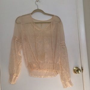 M sheer Free People Shirt