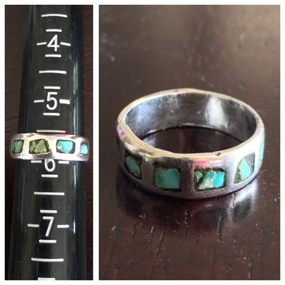 Jewelry - 925 SILVER & TURQUOISE Ring Band