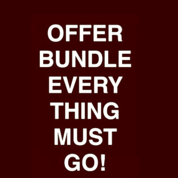Everything must go!