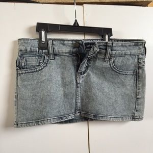 Mini skirt denim