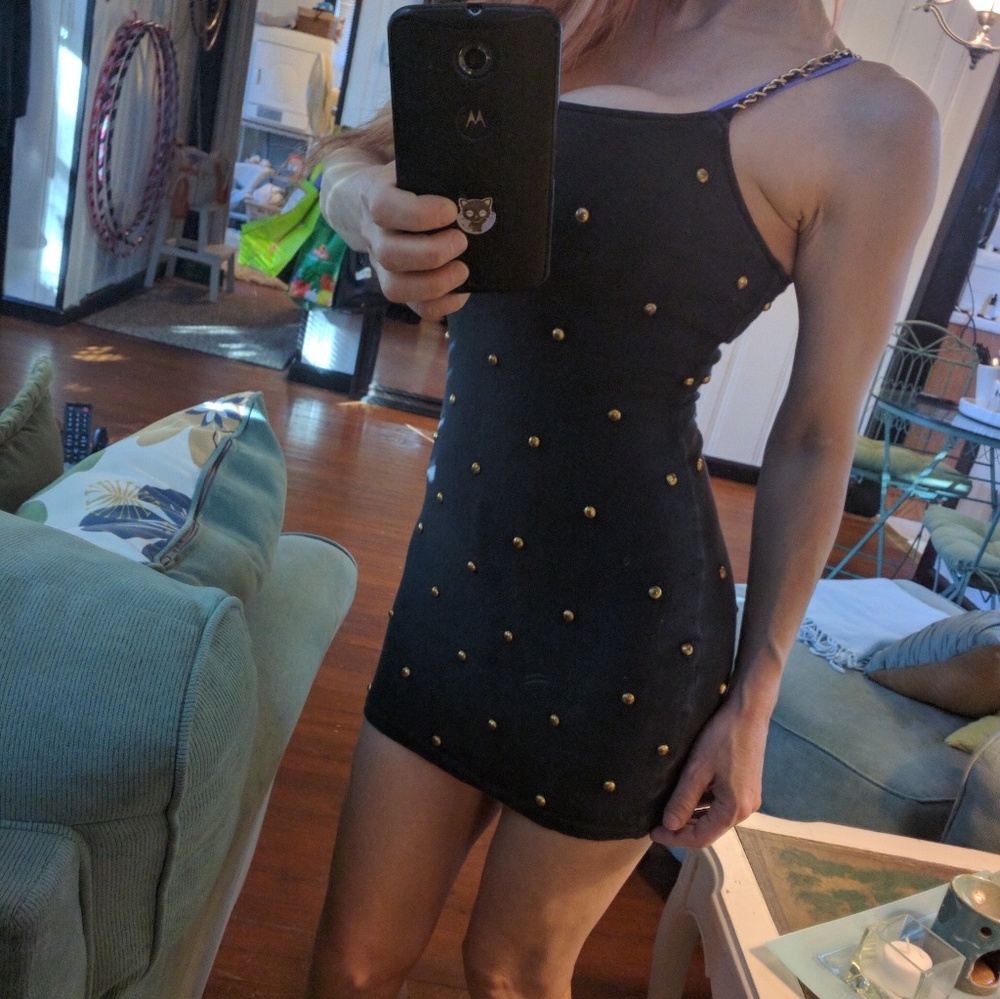 Vintage 80's studded & chained dress SUPER SALE!