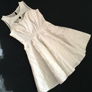 Flirty classic white cocktail dress