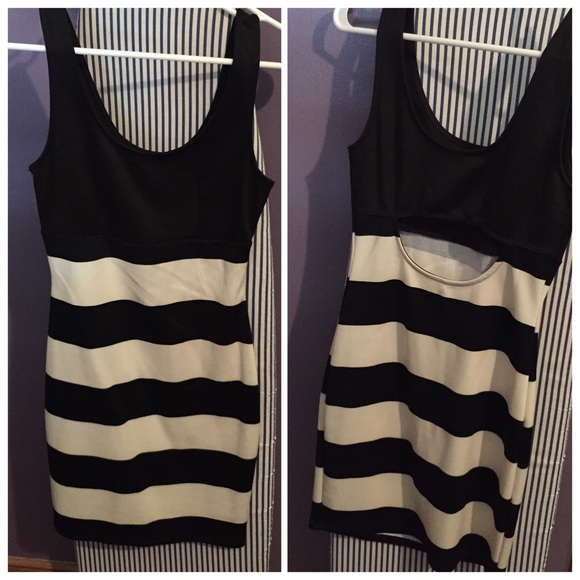 Black and white dress