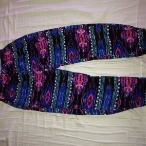 Tribal print joggers