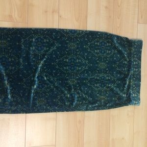 Green design midi skirt