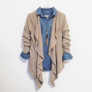 Classic Draped Cardigan