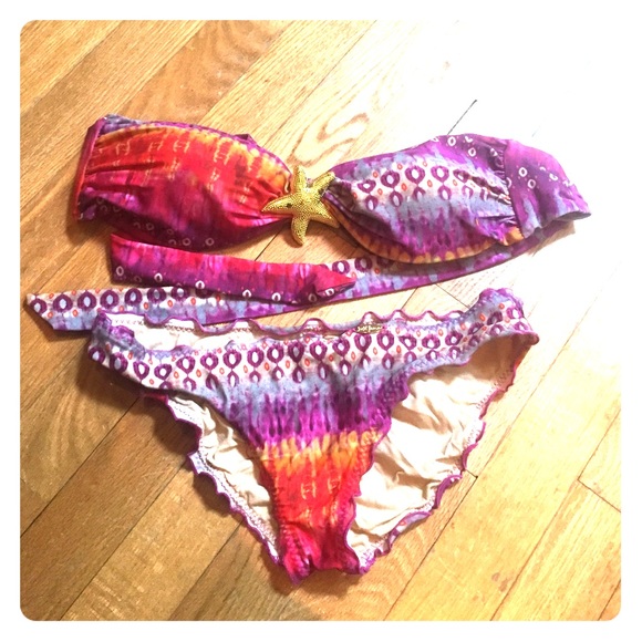 Luli Fama Victoria Secret cheeky bandeau bikini