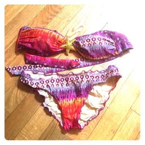 Luli Fama Victoria Secret cheeky bandeau bikini