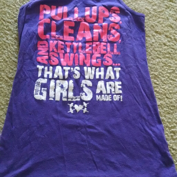 Purple Racerback Tank for Girls That Lift!!