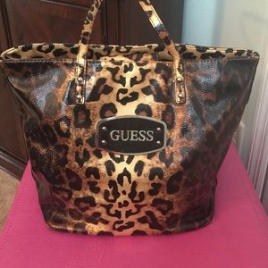 Guess Leopard Print Purse