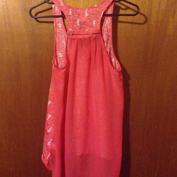 Coral seahorse tank top - Picture 3 of 4