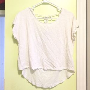 White crop with lace back