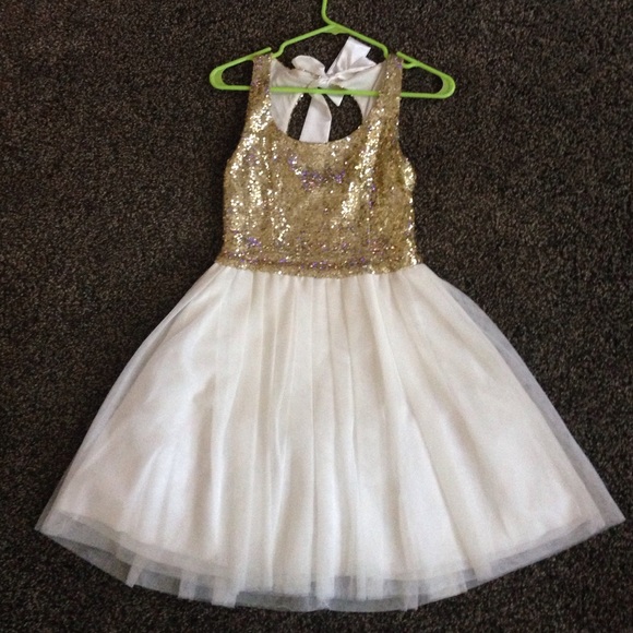 SEQUIN TULE PROM DRESS - Picture 1 of 4