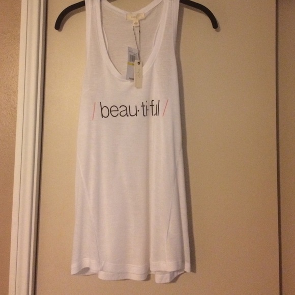 "Beautiful" racer back top - Picture 2 of 3