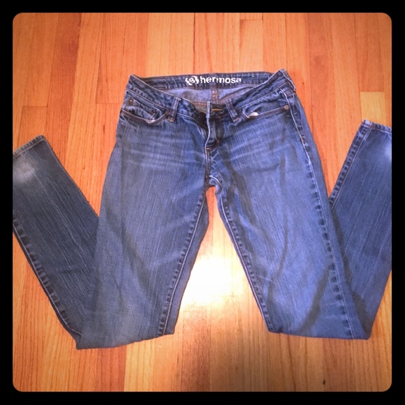 Super skinny light denim jeans