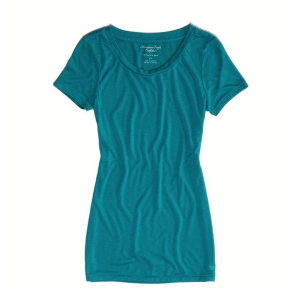 American eagle teal favorite tee