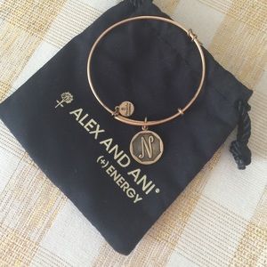Alex and Ani Letter N Bangle