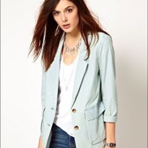Levi's Light Chambray Boyfriend Blazer