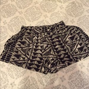 Patterned fabric shorts