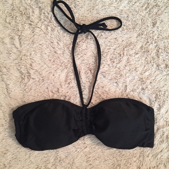 Black Bandeau Bikini Top